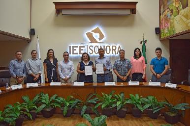 Firma IEE Sonora convenio de colaboración en materia de Participación Ciudadana