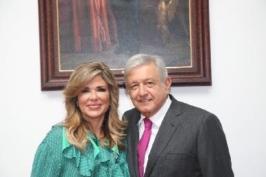 Se reúne Gobernadora Pavlovich con el Presidente Electo López Obrador