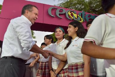 Inaugura Toño Astiazarán el trayecto Camina Segura 91 en beneficio de estudiantes del Cecytes La Manga