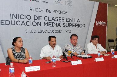 Inician clases escuelas de educación Media Superior próximo lunes: SEC