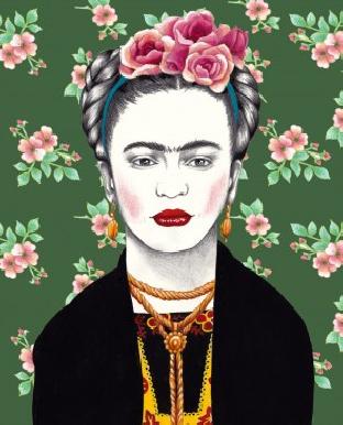 Exhiben en España ilustraciones inspiradas en Frida Kahlo