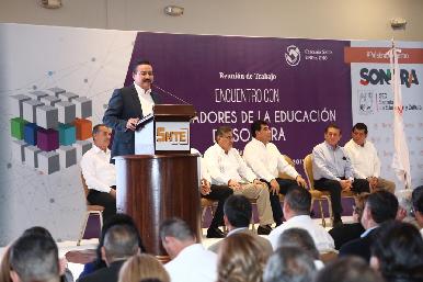 Comparten SEC y SNTE compromiso de educación de calidad: Víctor Guerrero