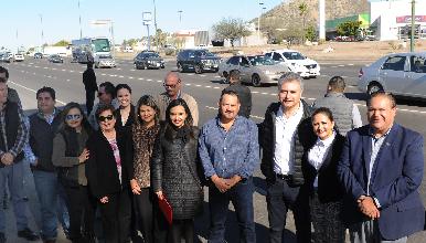Entrega Sidur obras de rehabilitación del Periférico Sur en Hermosillo