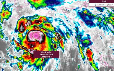 'Erick' se convierte en huracán categoría 1; zonas de prevención en Oaxaca y Guerrero