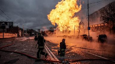 Masivo bombardeo ruso contra instalaciones energéticas en Ucrania