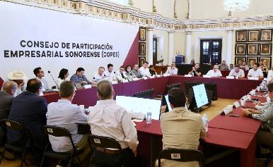 Encabeza Gobernador reunión del Consejo de Participación Empresarial Sonorense