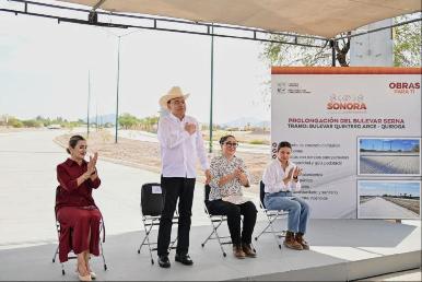 Inaugura ADM prolongación del bulevar Serna en beneficio de habitantes del poniente de Hermosillo