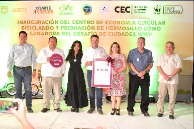 Inaugura Toño Astiazarán Centro de Economía Circular Biciclando