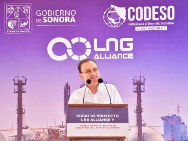 Genera Plan Sonora más de 30 mil empleos en plantas de licuefacción de gas natural