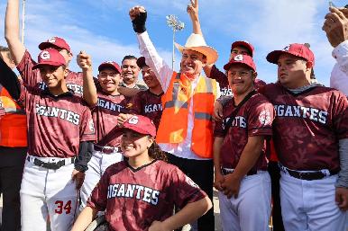 Rescata Gobernador Durazo unidades deportivas en beneficio de niños, jóvenes y adultos atletas