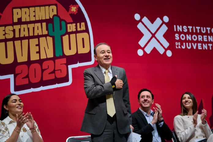 Alfonso Durazo encabeza entrega del Premio Estatal de la Juventud 2025 en Sonora