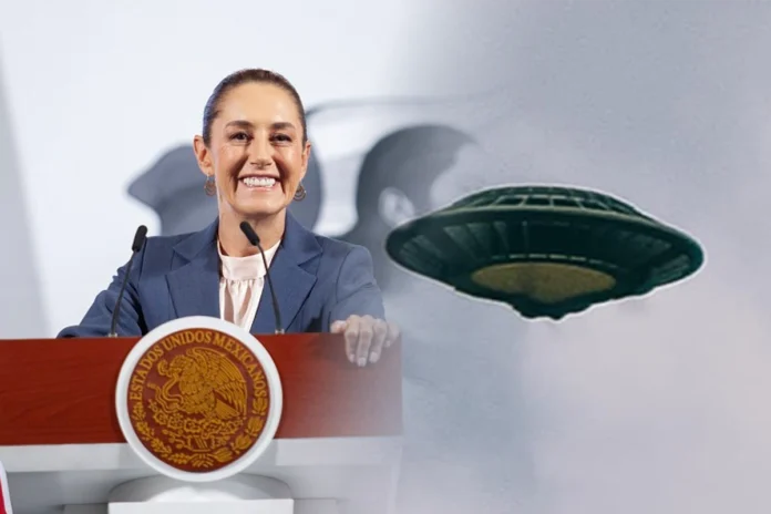 Claudia Sheinbaum responde en conferencia sobre posible desclasificación de archivos OVNI en México
