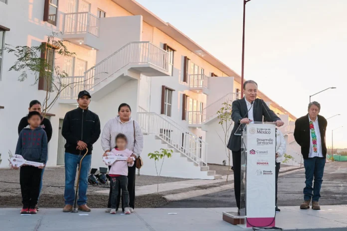 Gobierno de Sonora entrega primeras casas del programa Viviendas del Bienestar en Cajeme
