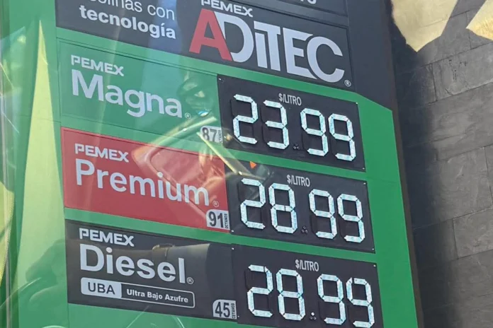 Precio de gasolina Premium y diésel sube hasta 10% en México