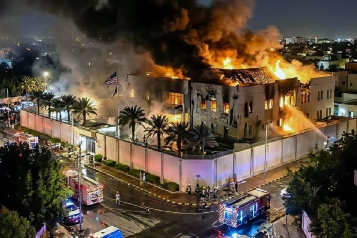 Embajada de Estados Unidos en Riad tras ataque con drones en Arabia Saudita