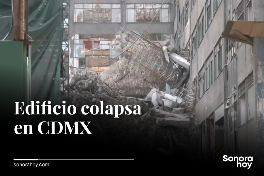 Colapso de edificio en CDMX deja trabajadores atrapados durante demolición