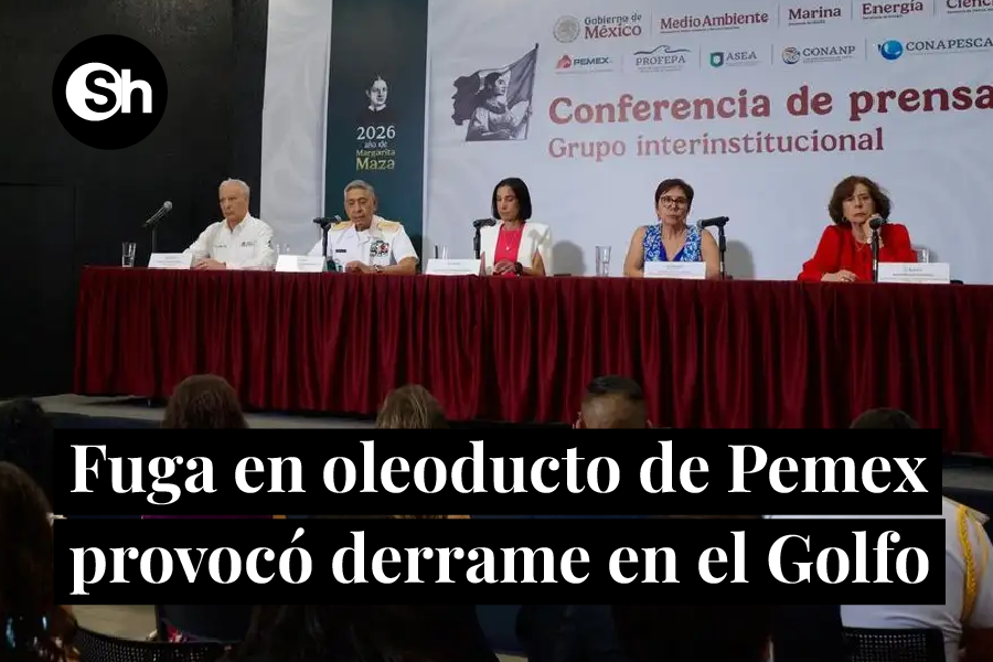 Pemex reconoce fuga en ducto tras derrame en el Golfo de México