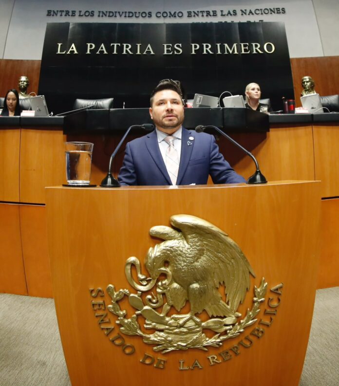 Iván Jaimes durante su intervención en el Senado sobre los lineamientos de audiencias