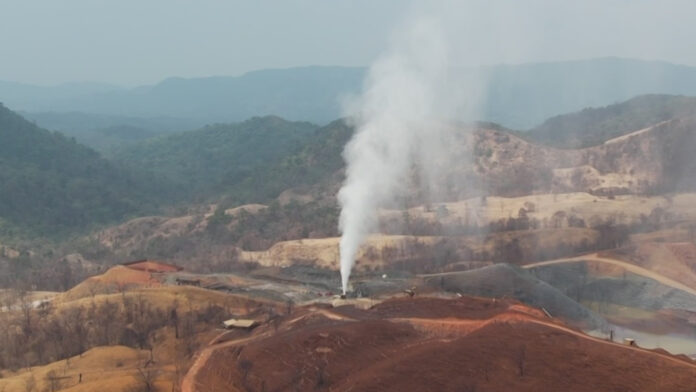 Fuga de gas e incendio en el pozo exploratorio KREM-1 de Pemex en Chiapas.