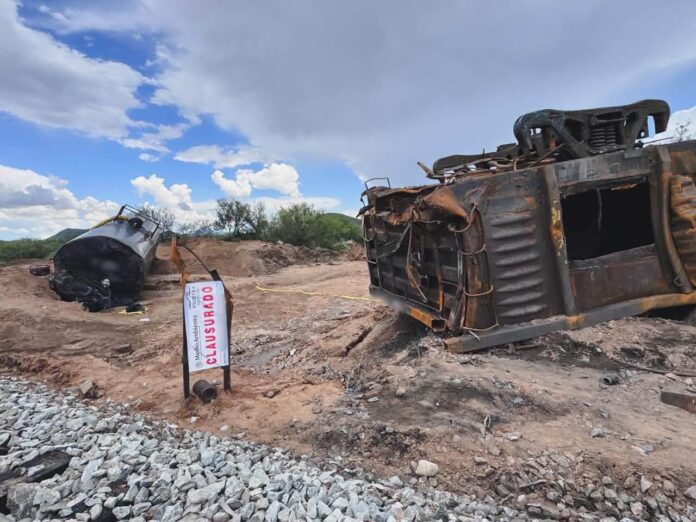 Se atiende contingencia por derrame tóxico en Naco, Sonora