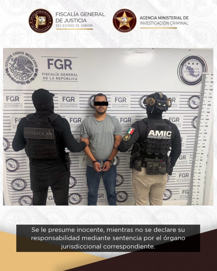 La Fiscalía informó que Edgar Aurelio “N” enfrenta un procedimiento de extradición derivado de una orden de arresto emitida por autoridades estadounidenses.