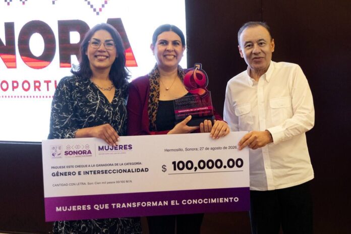 Alfonso Durazo reconoce a mujeres investigadoras sonorenses con premio estatal