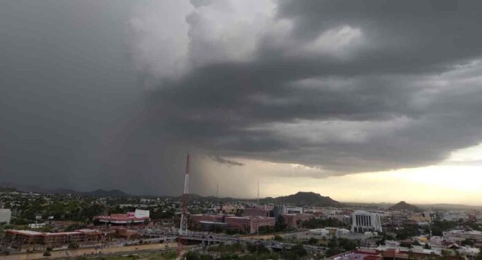 Lluvias y tormentas sobre Sonora durante una semana con pronóstico de precipitaciones intensas
