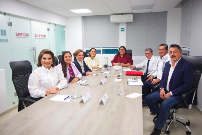 Lorenia Valles participa en reunión con la dirigencia nacional de Morena en Ciudad de México
