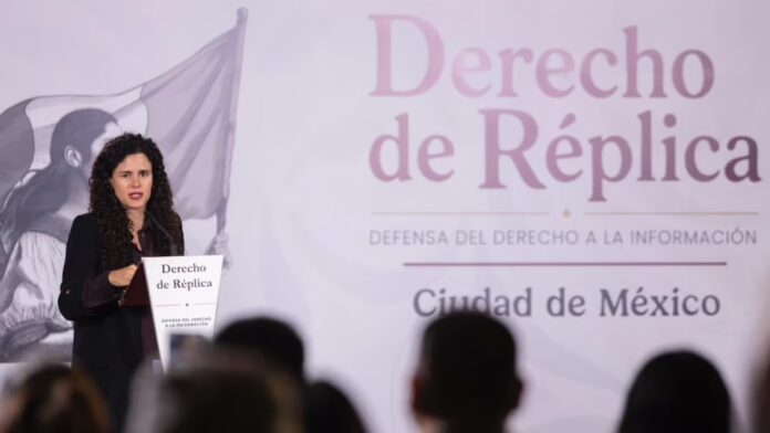 Luisa María Alcalde presenta presunta red digital contra la 4T