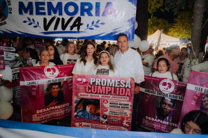 Antonio Astiazarán inaugura la Plaza de las Buscadoras junto a integrantes de colectivos en Hermosillo