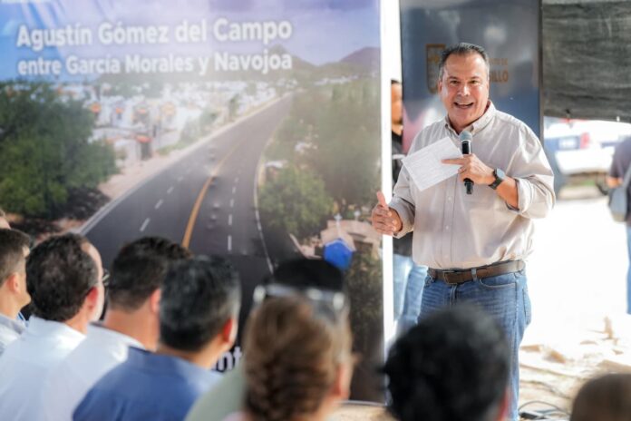 Toño Astiazarán inicia rehabilitación del bulevar Agustín Gómez del Campo en Hermosillo