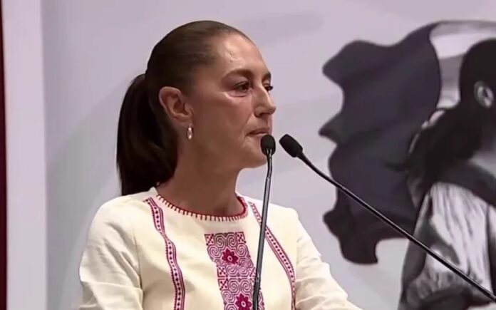 Claudia Sheinbaum durante su visita a Hermosillo Sonora