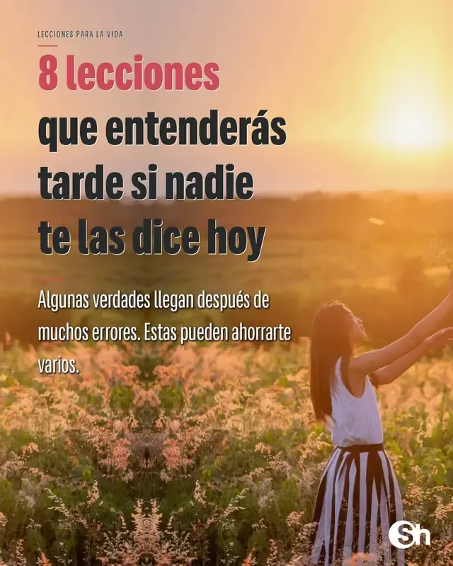 Tu paz, tus relaciones y tu futuro pueden cambiar cuando entiendes esto. ¿Cuál te pegó más? 👇 #LeccionesDeVida #Reflexiones #AmorPropio #CrecimientoPersonal #ParaTi