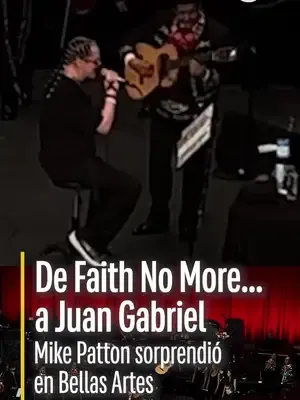 De Faith No More… a Juan Gabriel. 🇲🇽🎤 Mike Patton sorprendió al público de Bellas Artes cantando “Hasta que te conocí” acompañado por mariachi. El público tardó apenas unos segundos en reconocerla… y después pasó esto. 🔥 ¿Qué te pareció la versión: la aprobamos o los clásicos de Juanga no se tocan? #MikePatton #JuanGabriel #FaithNoMore #HastaQueTeConocí #México