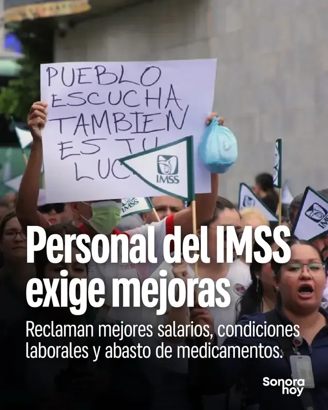 las exigencias que llevaron a trabajadores del IMSS a las calles. Las protestas en Ciudad de México incluyeron bloqueos y reclamos salariales. El sindicato anunció una consulta para el 14 de octubre y reportó hospitales funcionando con normalidad en su comunicado. Como paciente o trabajador, ¿qué cambio consideras más urgente en el IMSS? #IMSS #Salud #México
