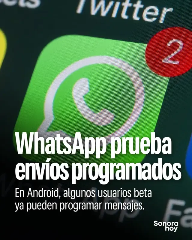 📲 ¿Escribir ahora y que el mensaje llegue mañana? WhatsApp ya está probando esa opción. ⏰ Podría servir para cumpleaños, recordatorios o pendientes del trabajo. 💬 ¿Para qué la usarías tú? #WhatsApp #Tecnología #MensajesProgramados