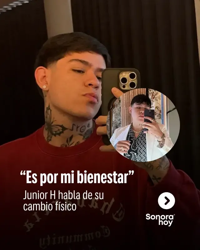 #JuniorH aborda los rumores sobre su drástico cambio físico ✍ El cantante de #regionalmexicano agradece la preocupación de sus fans, e invita a parar el ac*so mediático a quienes lo han at*cado #espectaculos