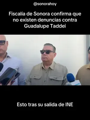 🚨⚖️ ¿Existe alguna denuncia contra Guadalupe Taddei tras su salida del #INE? La Fiscalía General de Justicia del Estado de Sonora confirmó que, hasta el momento, no se ha presentado ninguna denuncia formal contra Guadalupe Taddei Zavala, expresidenta del Instituto Nacional Electoral (INE). 🏛️ “En todo caso las autoridades federales tendrían que informar al respecto”, puntualizó. La declaración ocurre después de la renuncia de Taddei al INE, en medio de señalamientos públicos sobre presuntas irregularidades en contrataciones del organismo electoral. ⚠️ Aunque la Fiscalía de Sonora no cuenta con denuncias en su contra, esto no significa que se hayan descartado posibles investigaciones a nivel federal. #Sonora #GuadalupeTaddei #Fiscalía #Política